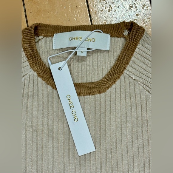 Chee-Cho ribbed tri-tone color block long sleeve - Picture 4 of 6